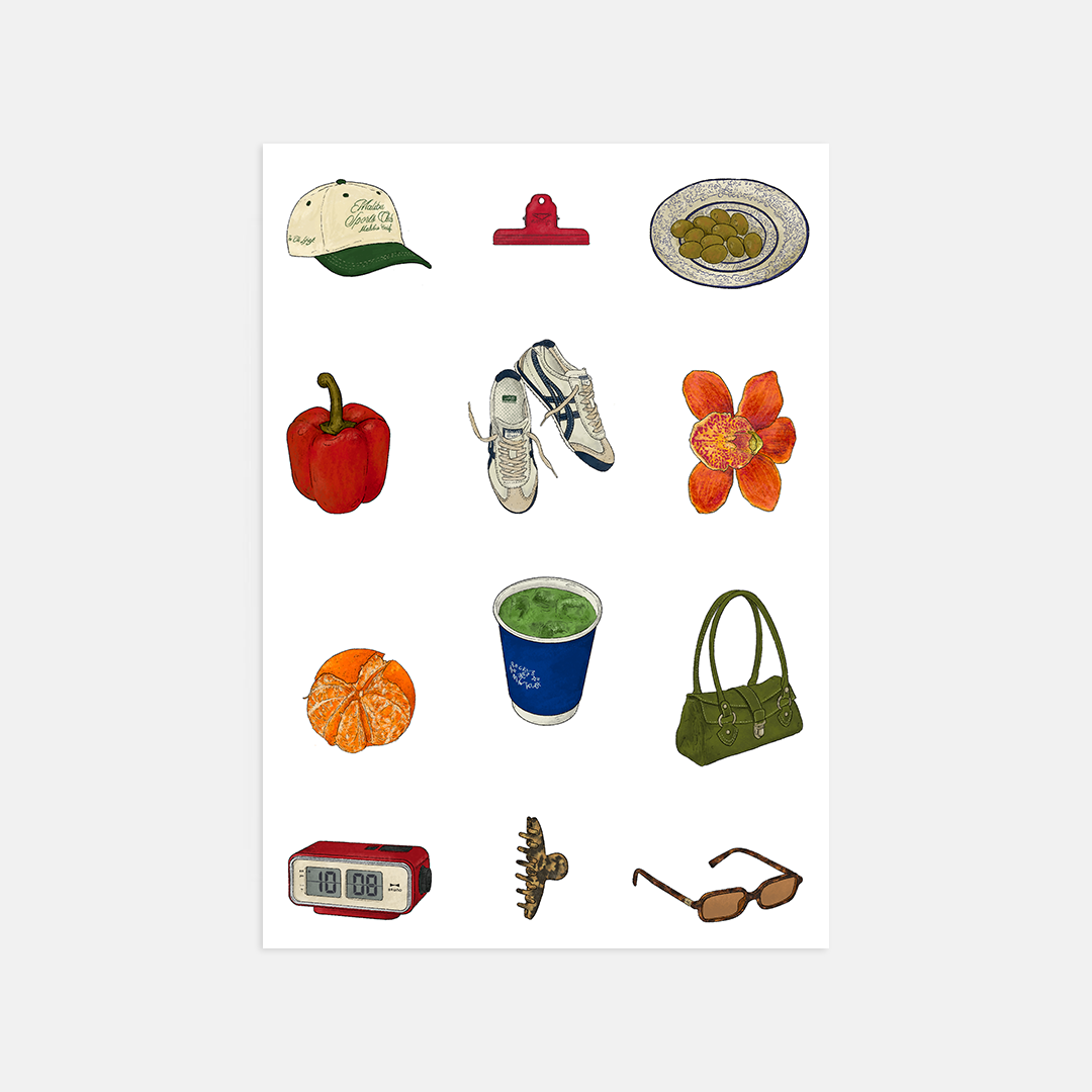 Cool Girl A5 Sticker Sheet