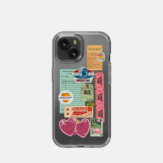 Girly Moodboard Clear Case