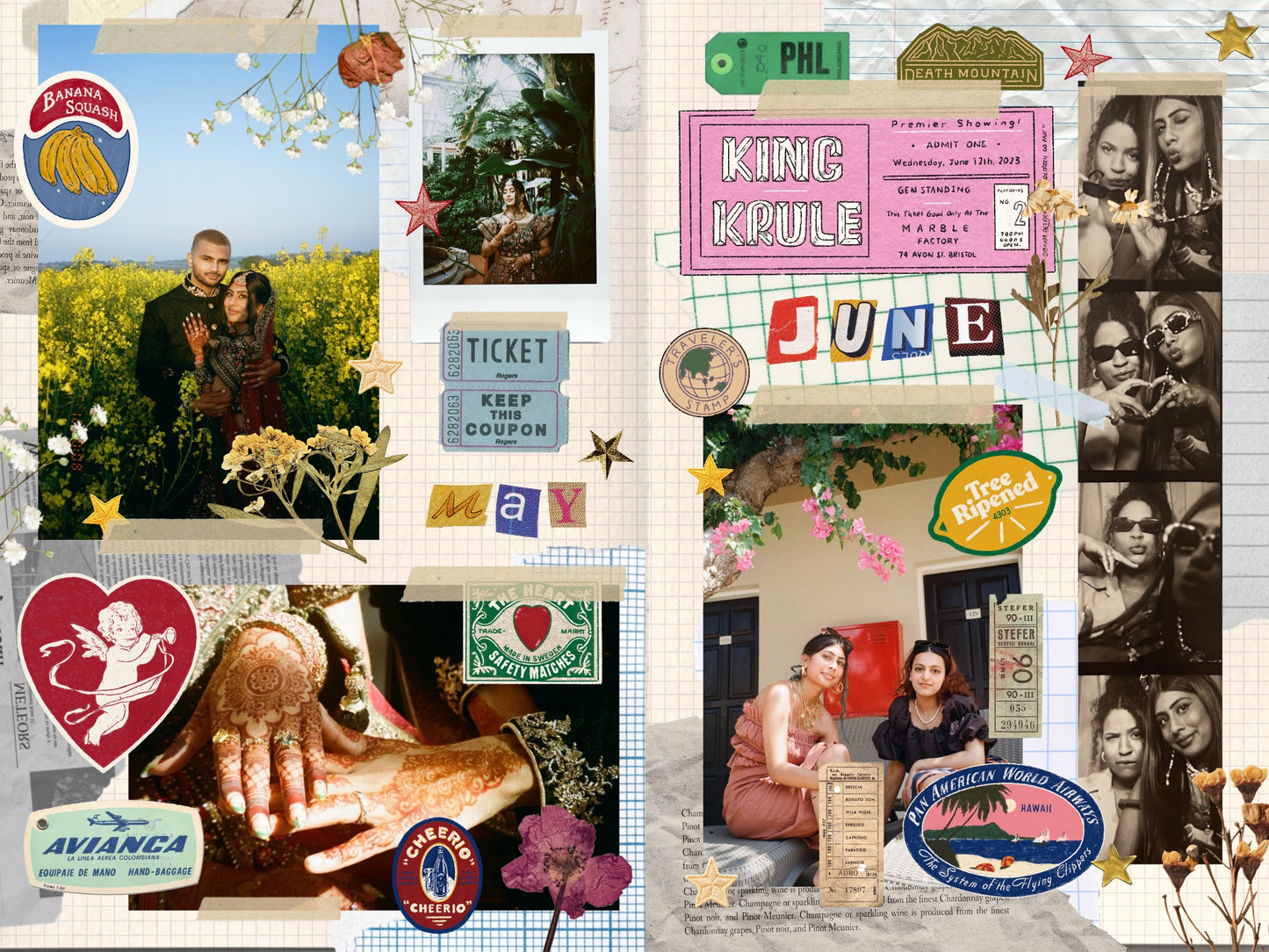 Digital Scrapbook Template