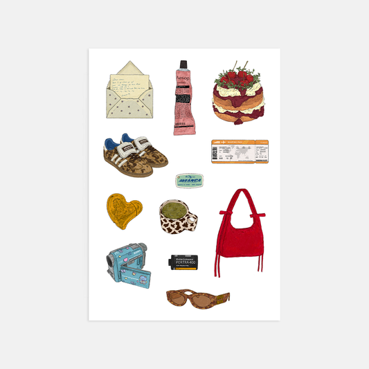 Moodboard A5 Sticker Sheet