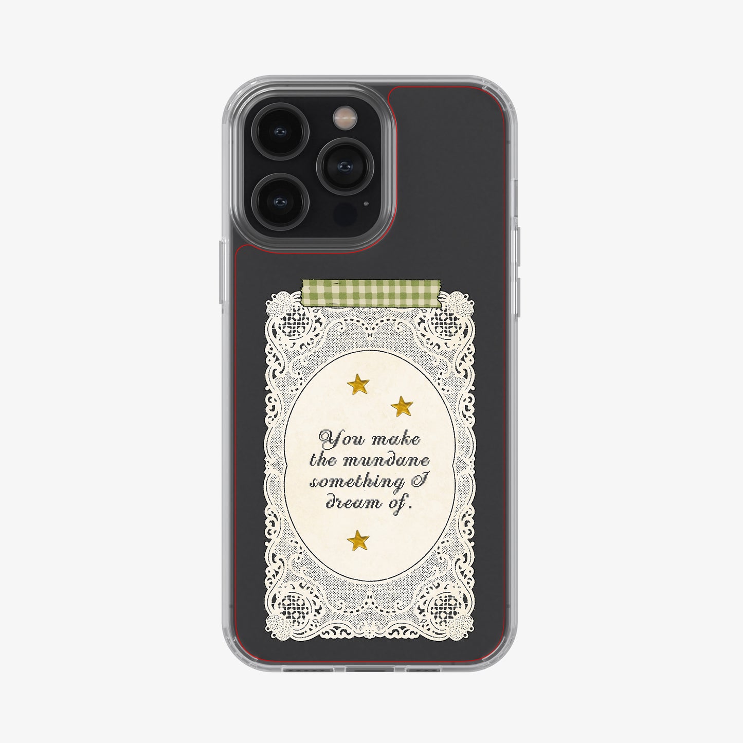 Lace Card Clear Case