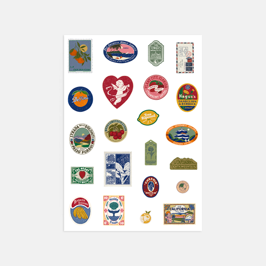 Stamps A5 Sticker Sheet