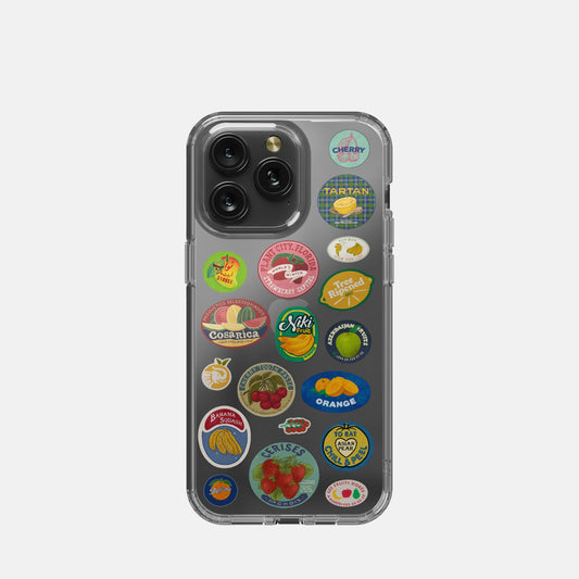 Fruit Sticker Clear Case